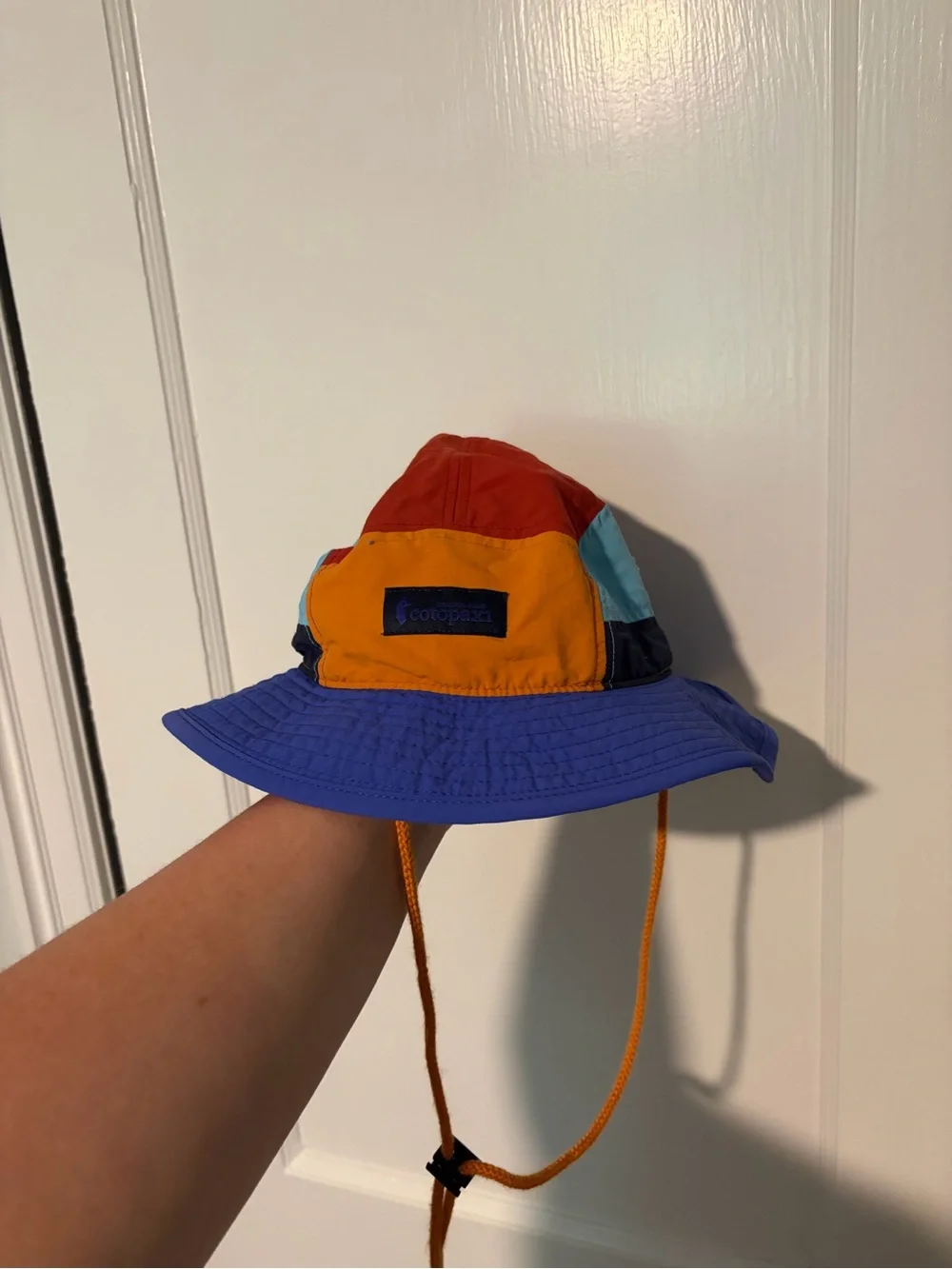 cotopaxi Kids Colorblock Bucket Hat - Orange/Red/Light Blue/Blue